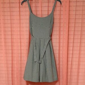 SO Black and White Checkered Mini Dress